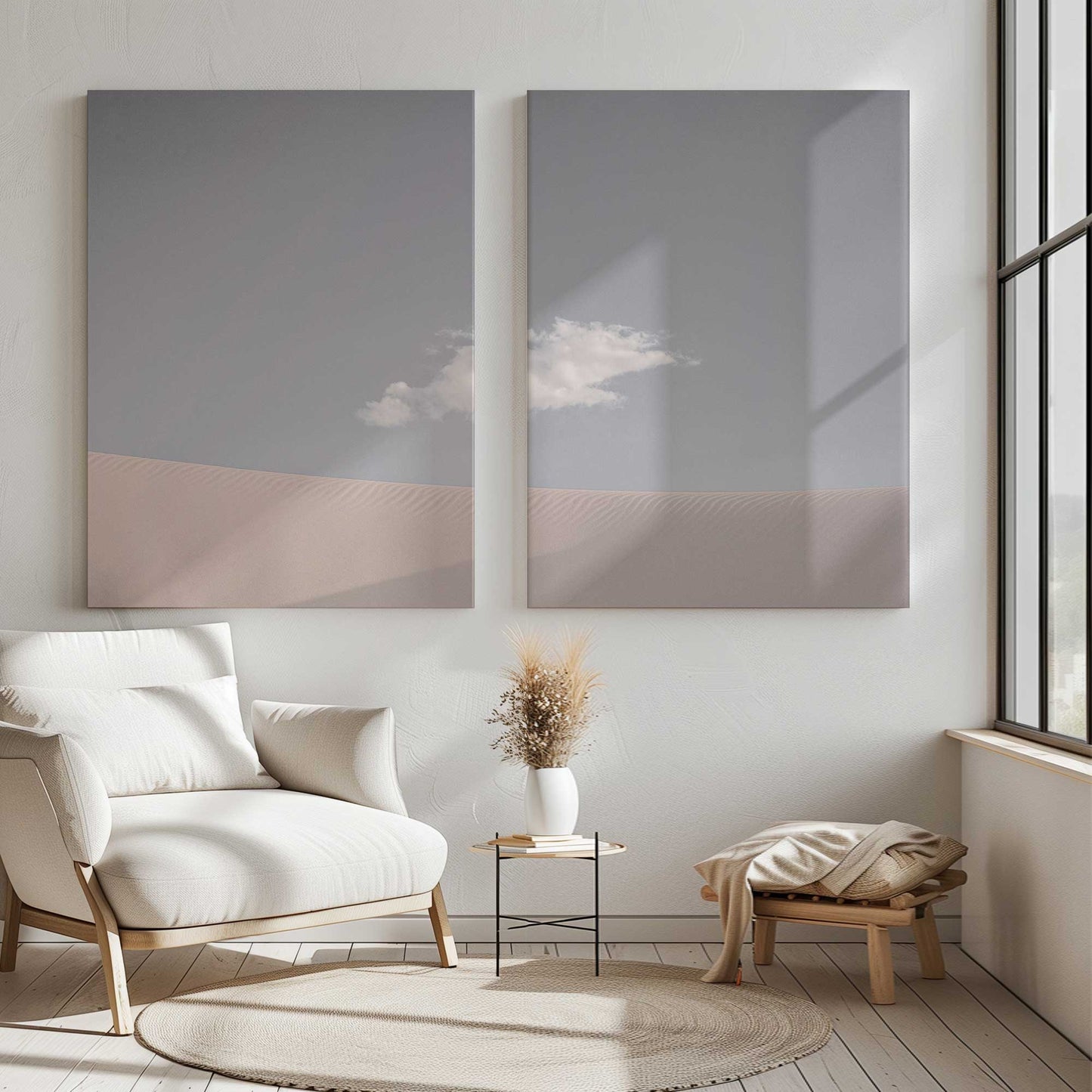 [Color:Stretched Canvas], Picture of art in a room