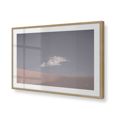 [Color:Brushed Gold], Picture of art in a Brushed Gold frame at an angle