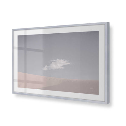 [Color:Polished Chrome], Picture of art in a Polished Chrome frame at an angle