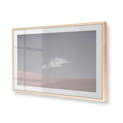 [Color:Raw Maple], Picture of art in a Raw Maple frame at an angle