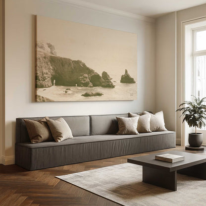 [Color:Stretched Canvas], Picture of art in a room