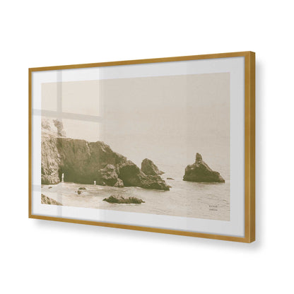 [Color:Polished Gold], Picture of art in a Polished Gold frame at an angle