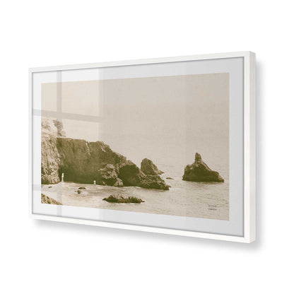 [Color:Opaque White], Picture of art in a Opaque White frame at an angle