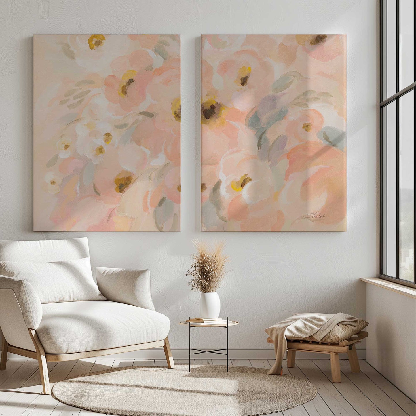 [Color:Stretched Canvas], Picture of art in a room