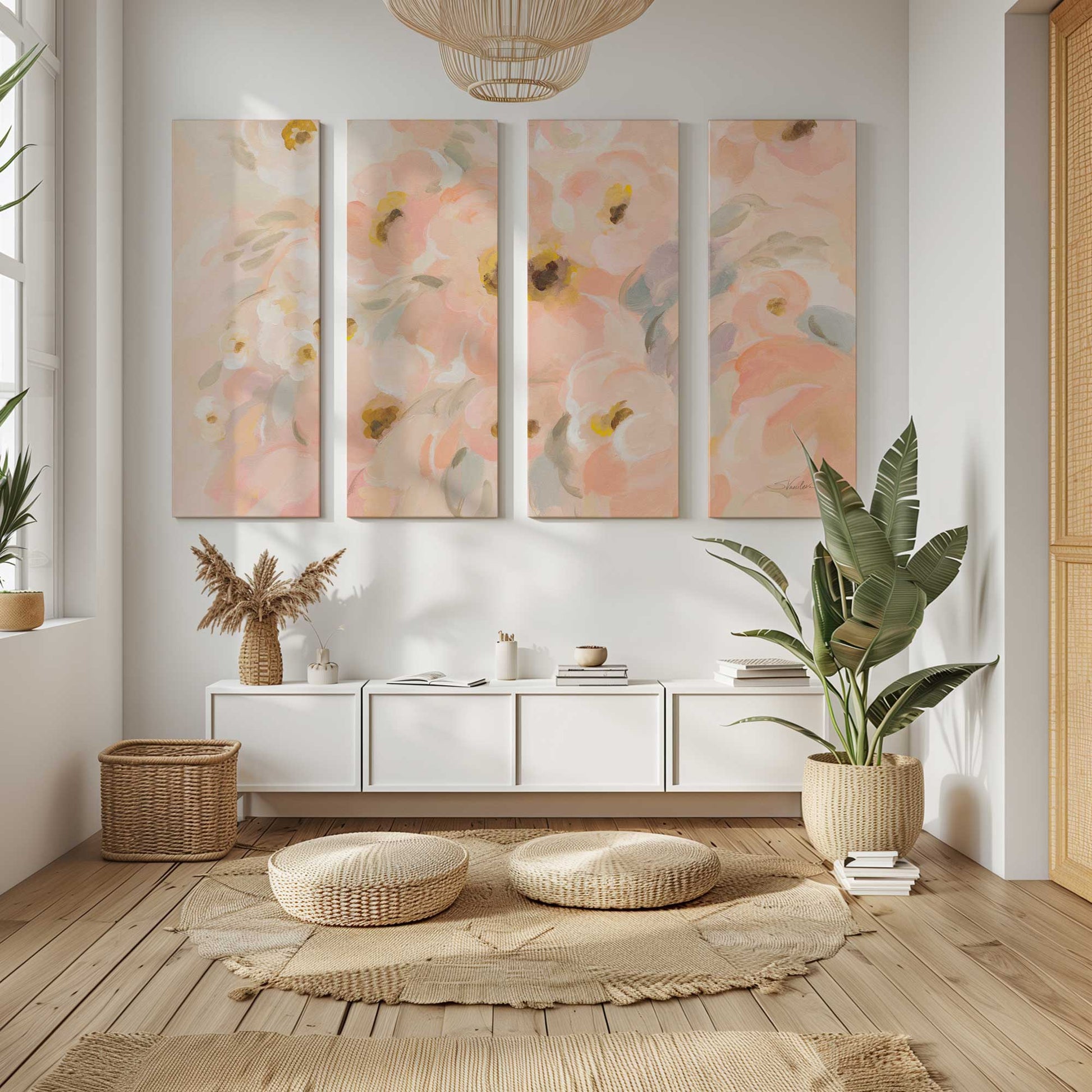 [Color:Stretched Canvas], Picture of art in a room