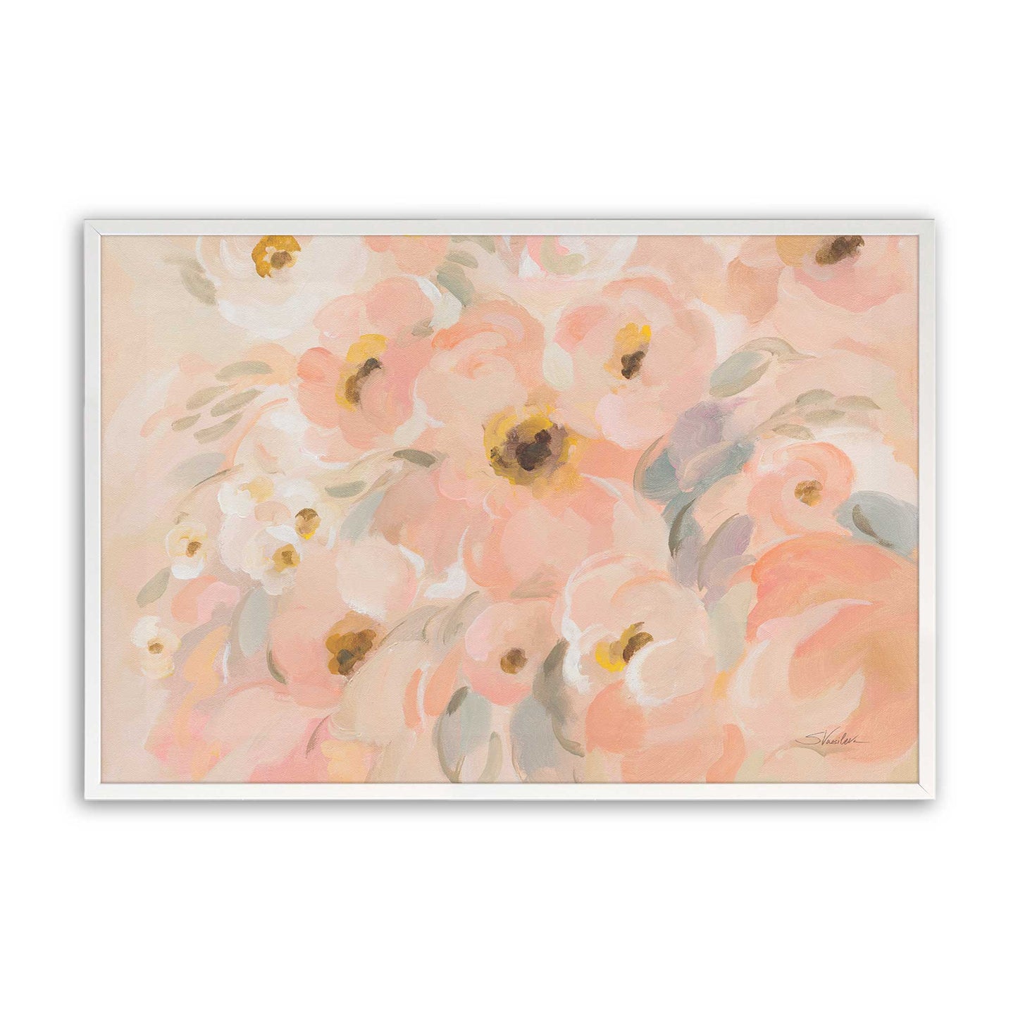 [Color:Opaque White], Picture of art in a Opaque White frame