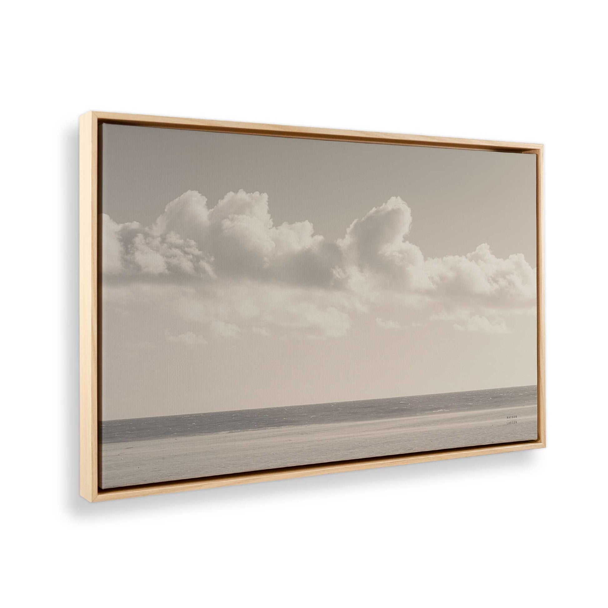 [Color:American Maple] Picture of art in a American Maple frame at an angle