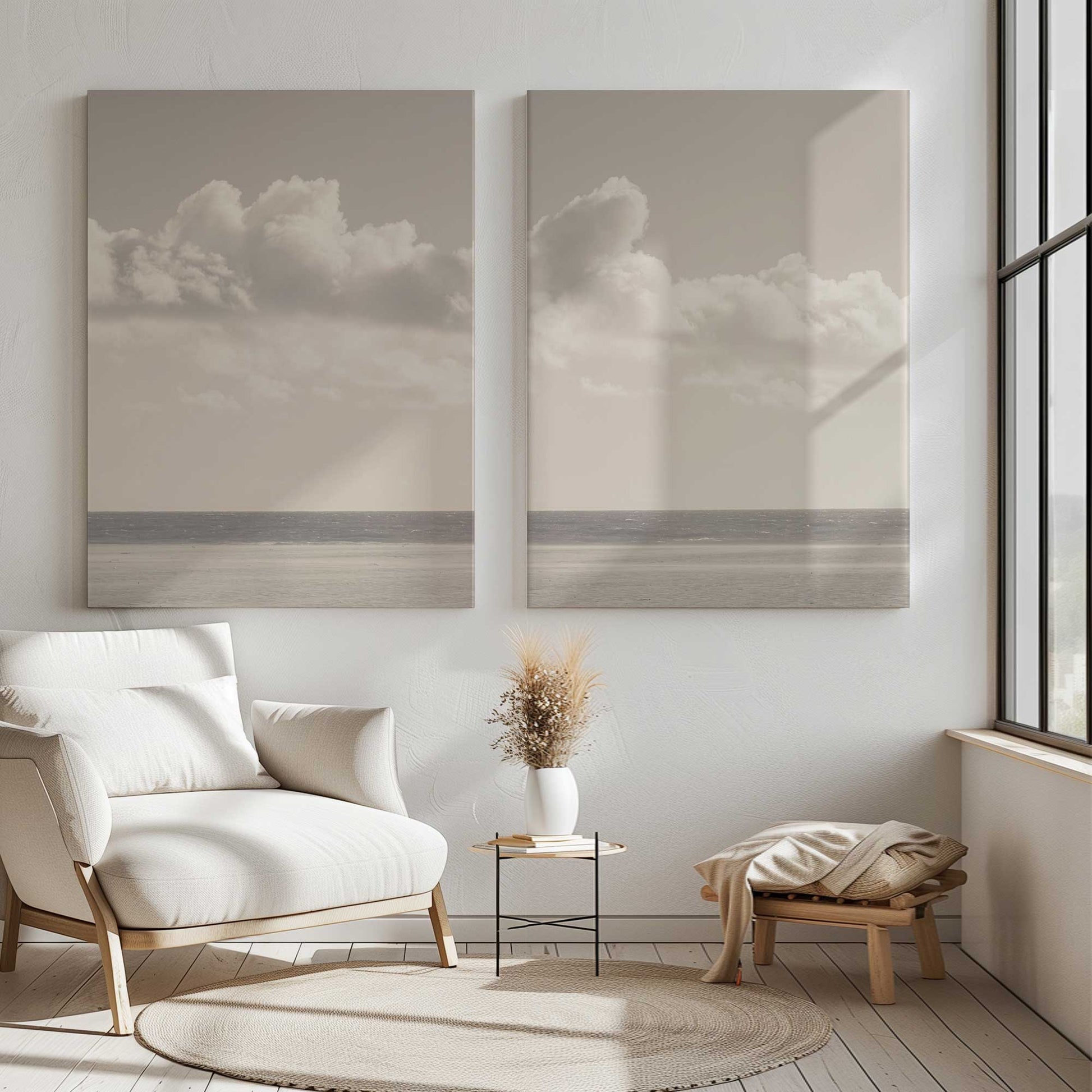 [Color:Stretched Canvas], Picture of art in a room