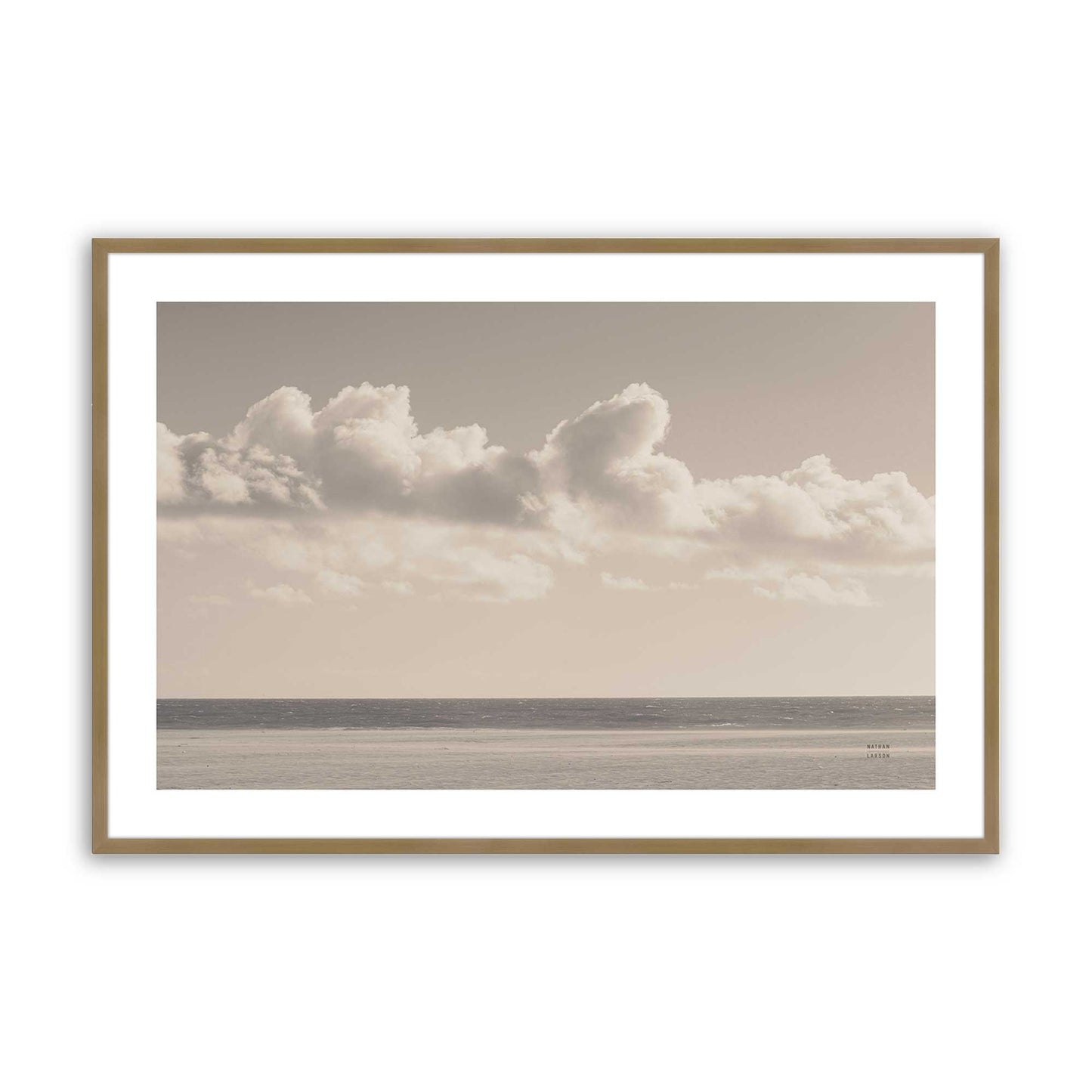 [Color:Brushed Gold], Picture of art in a Brushed Gold frame