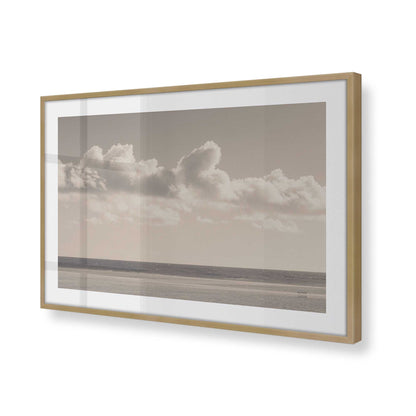 [Color:Brushed Gold], Picture of art in a Brushed Gold frame at an angle