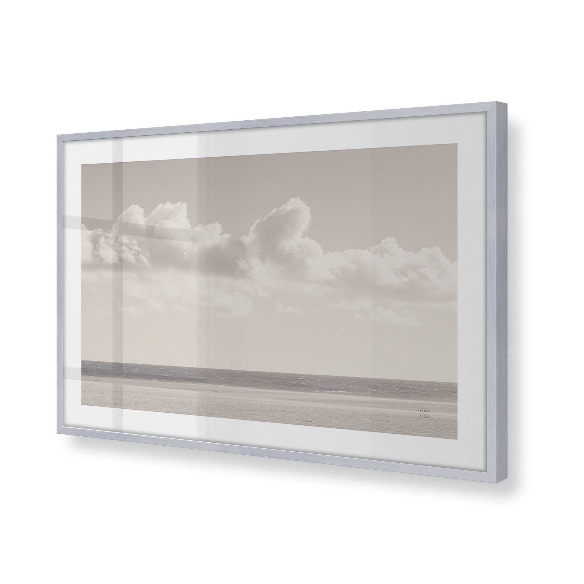 [Color:Polished Chrome], Picture of art in a Polished Chrome frame at an angle