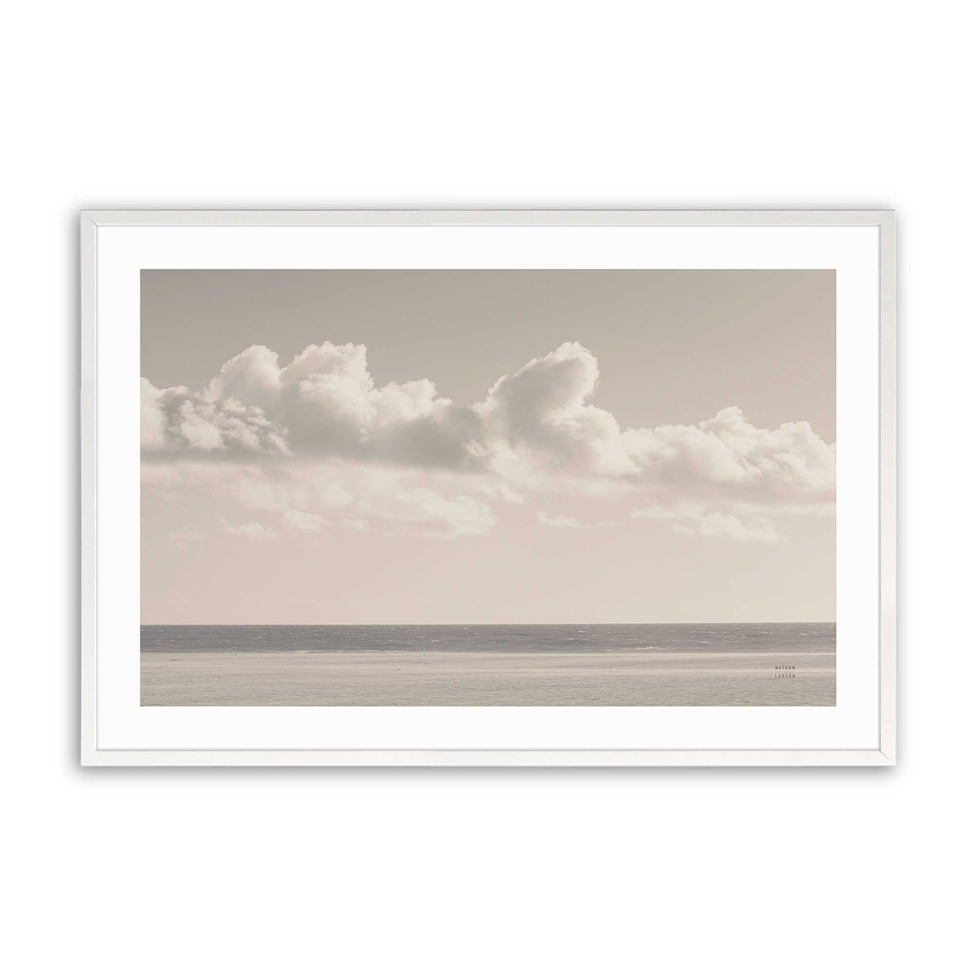 [Color:Opaque White], Picture of art in a Opaque White frame