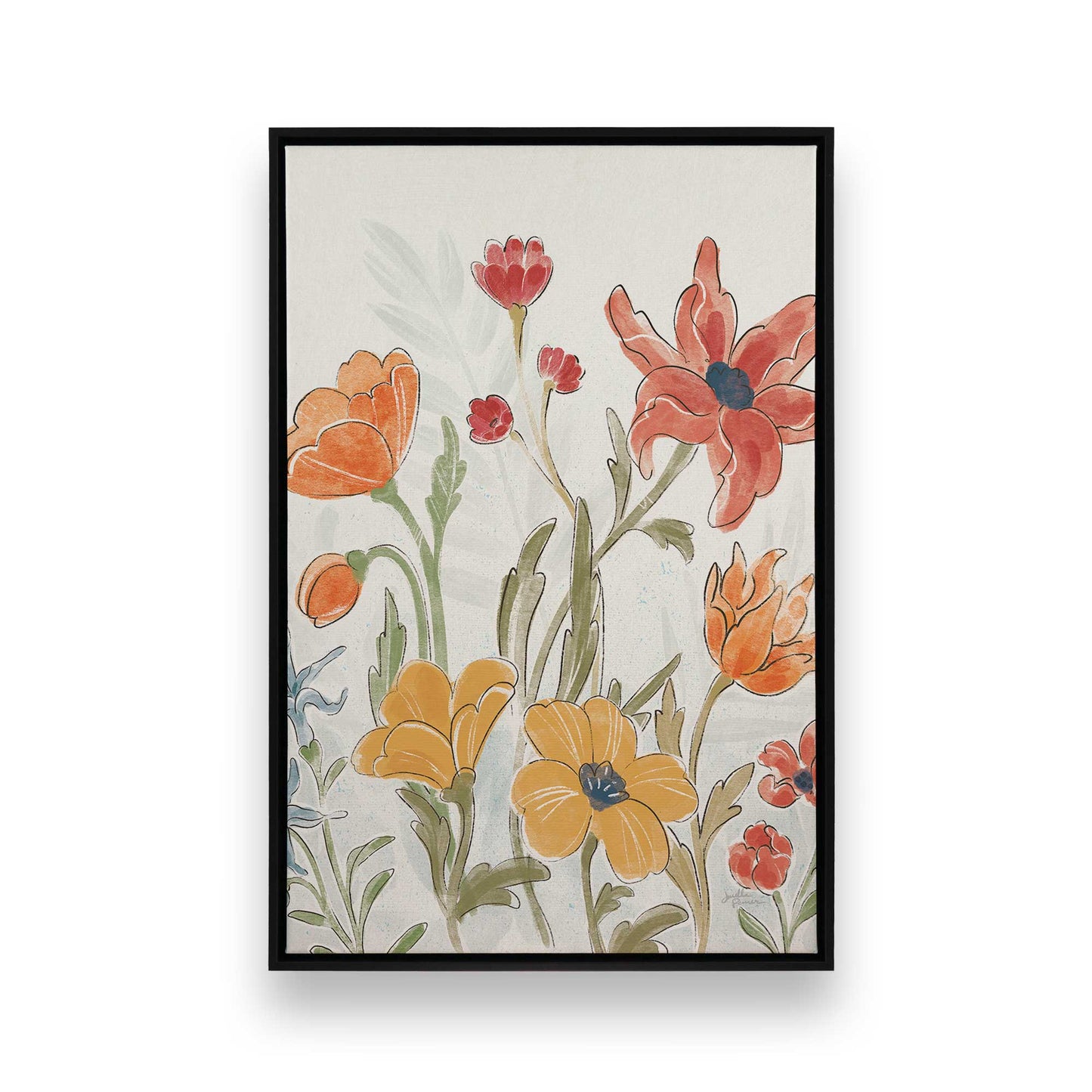 [Color:Satin Black], Picture of art in a Satin Black frame