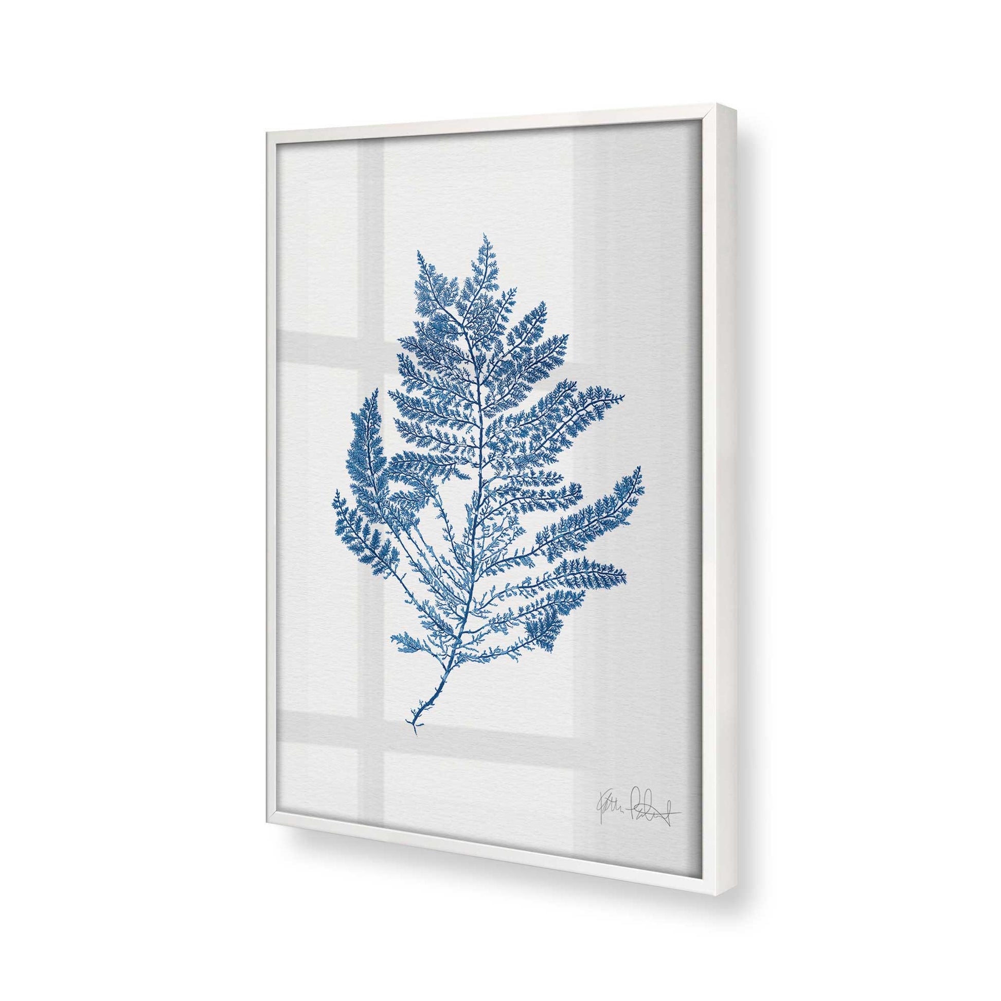 [Color:Opaque White], Picture of art in a Opaque White frame at an angle