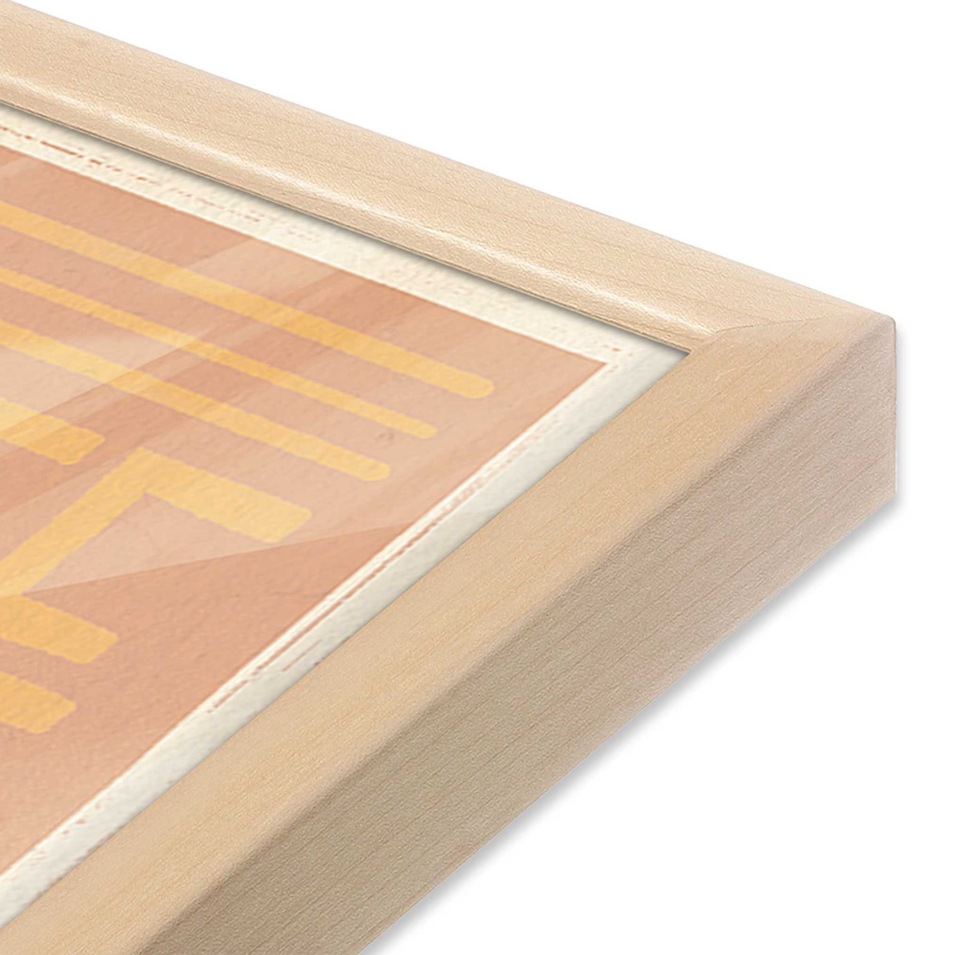 [Color:Raw Maple], Picture of art in a Raw Maple frame of the corner