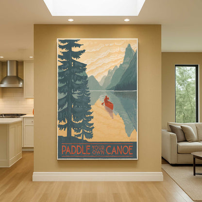 [Color:Stretched Canvas], Picture of art in a room