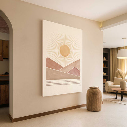 [Color:Stretched Canvas], Picture of art in a room
