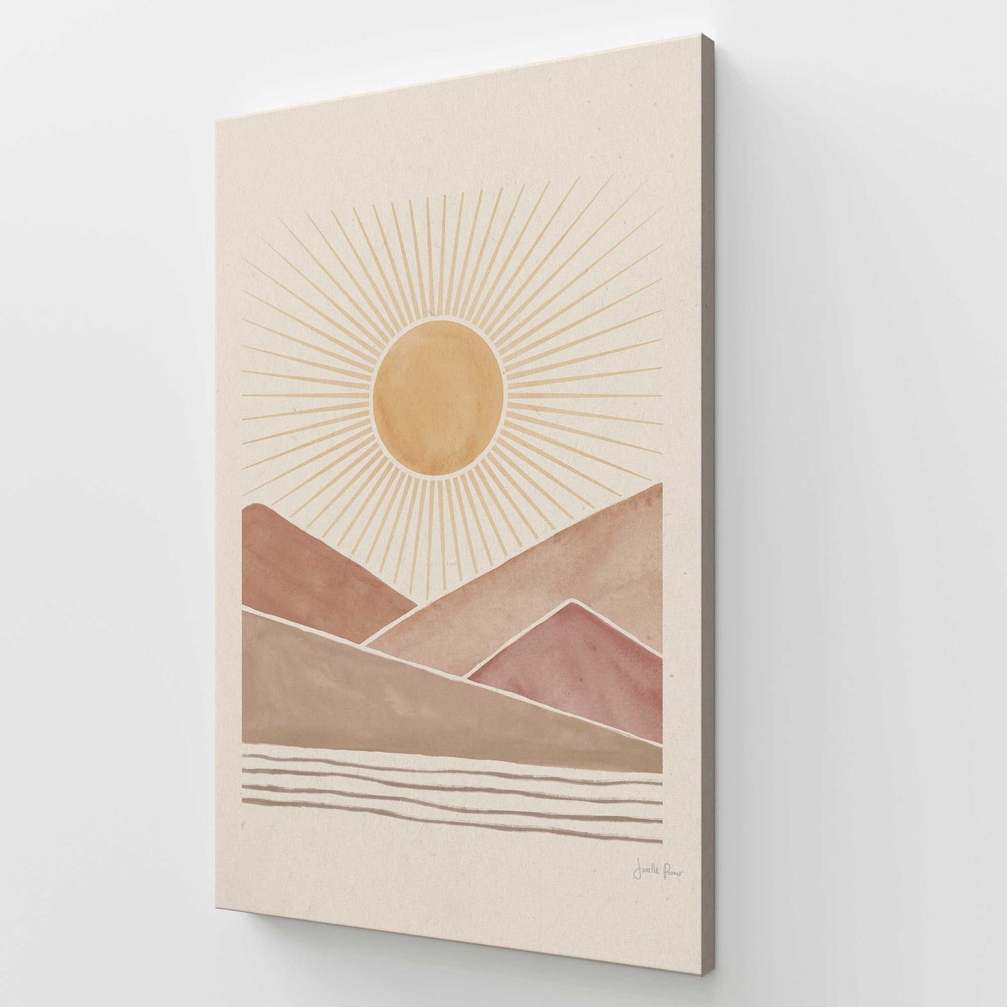 [Color:Stretched Canvas], Picture of art at an angle