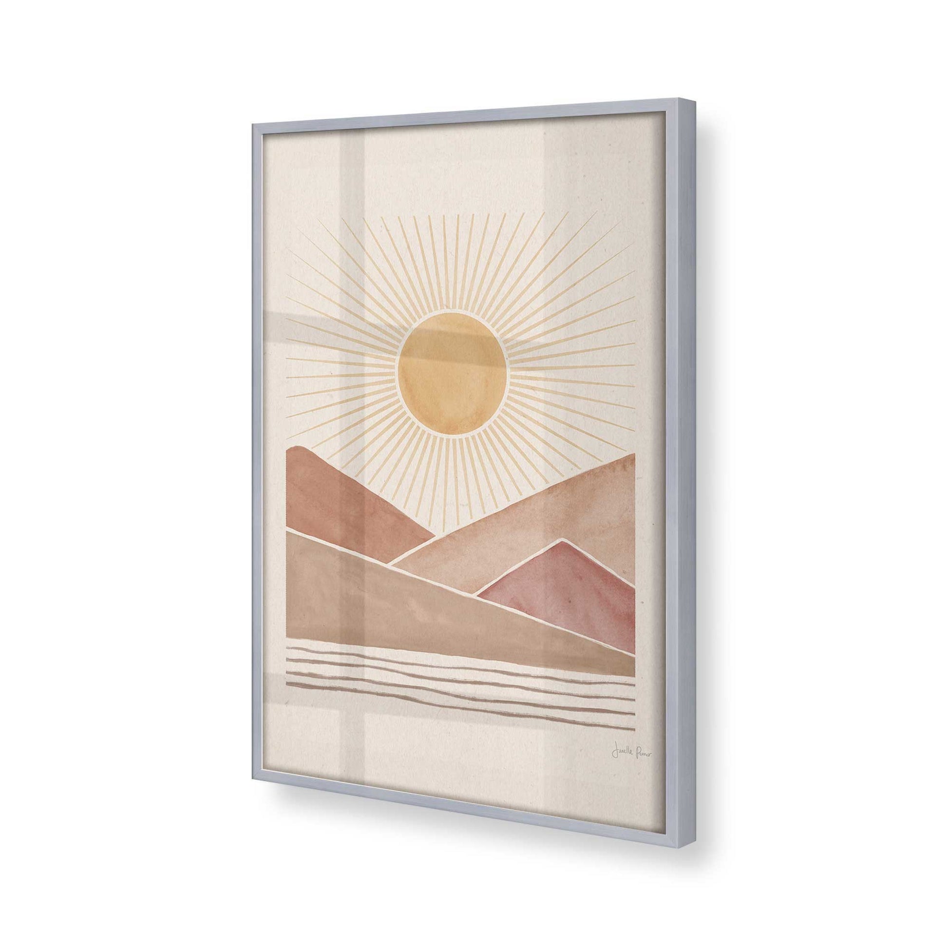 [Color:Polished Chrome], Picture of art in a Polished Chrome frame at an angle