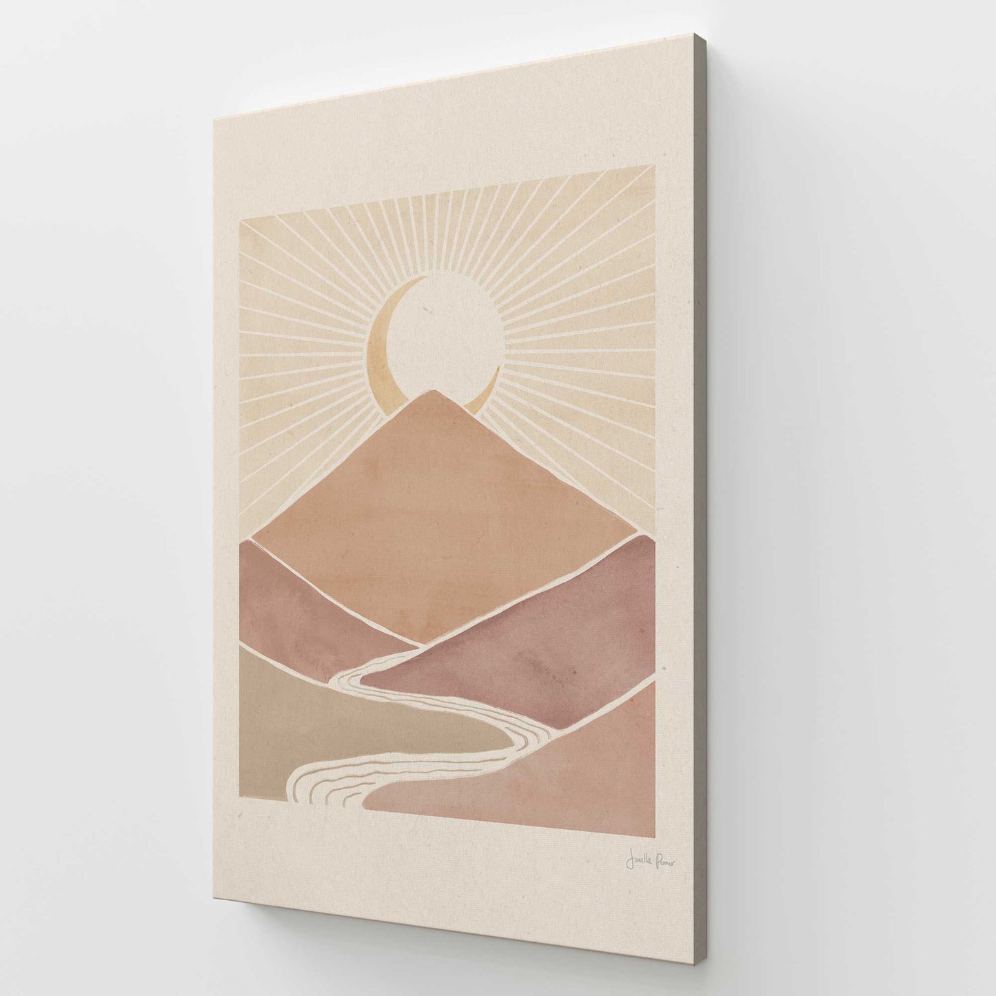 [Color:Stretched Canvas], Picture of art at an angle