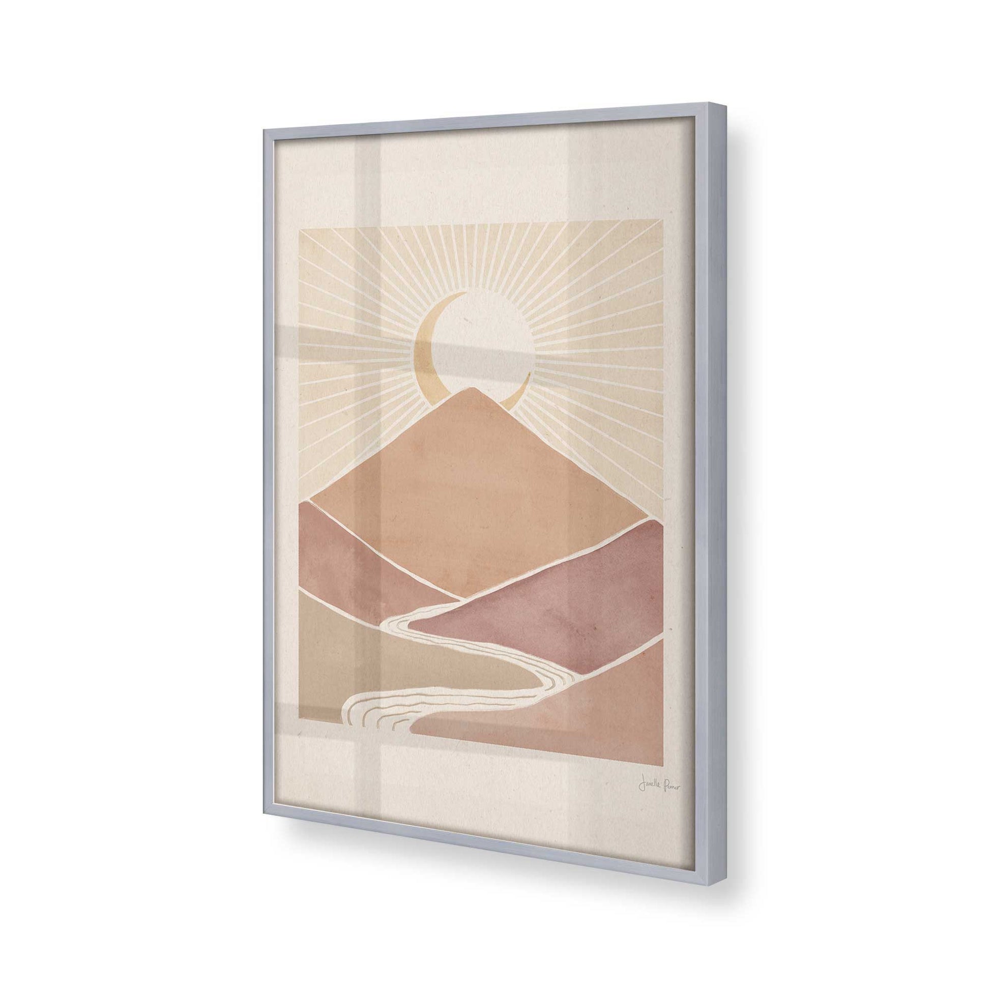 [Color:Polished Chrome], Picture of art in a Polished Chrome frame at an angle