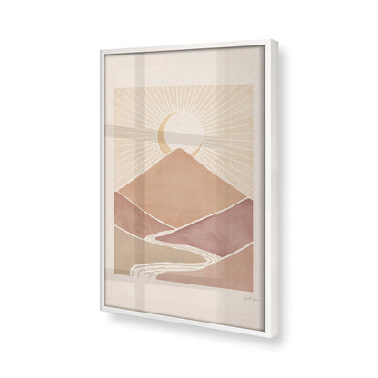 [Color:Opaque White], Picture of art in a Opaque White frame at an angle