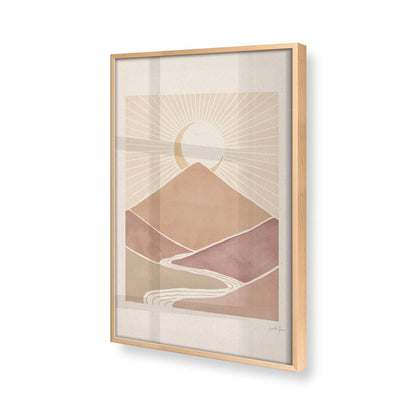 [Color:Raw Maple], Picture of art in a Raw Maple frame at an angle