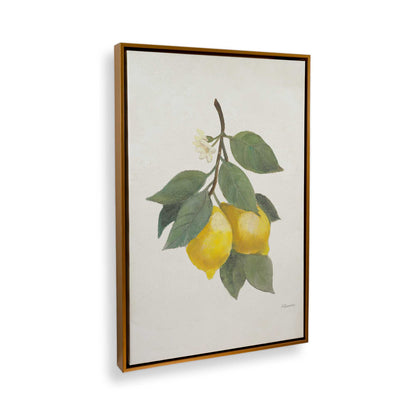 [Color:Polished Gold], Picture of art in a Polished Gold frame at an angle