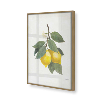 [Color:Brushed Gold], Picture of art in a Brushed Gold frame at an angle