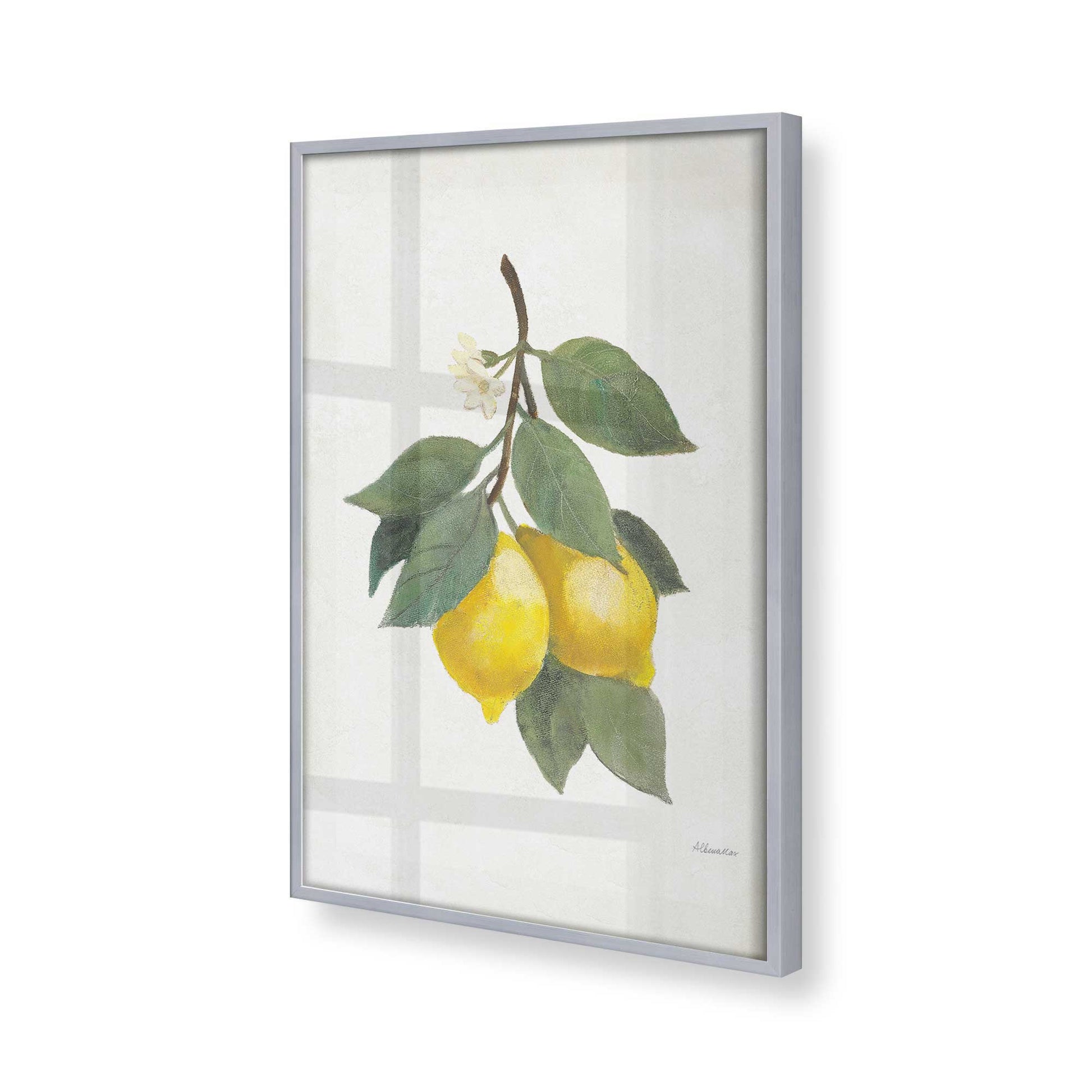 [Color:Polished Chrome], Picture of art in a Polished Chrome frame at an angle