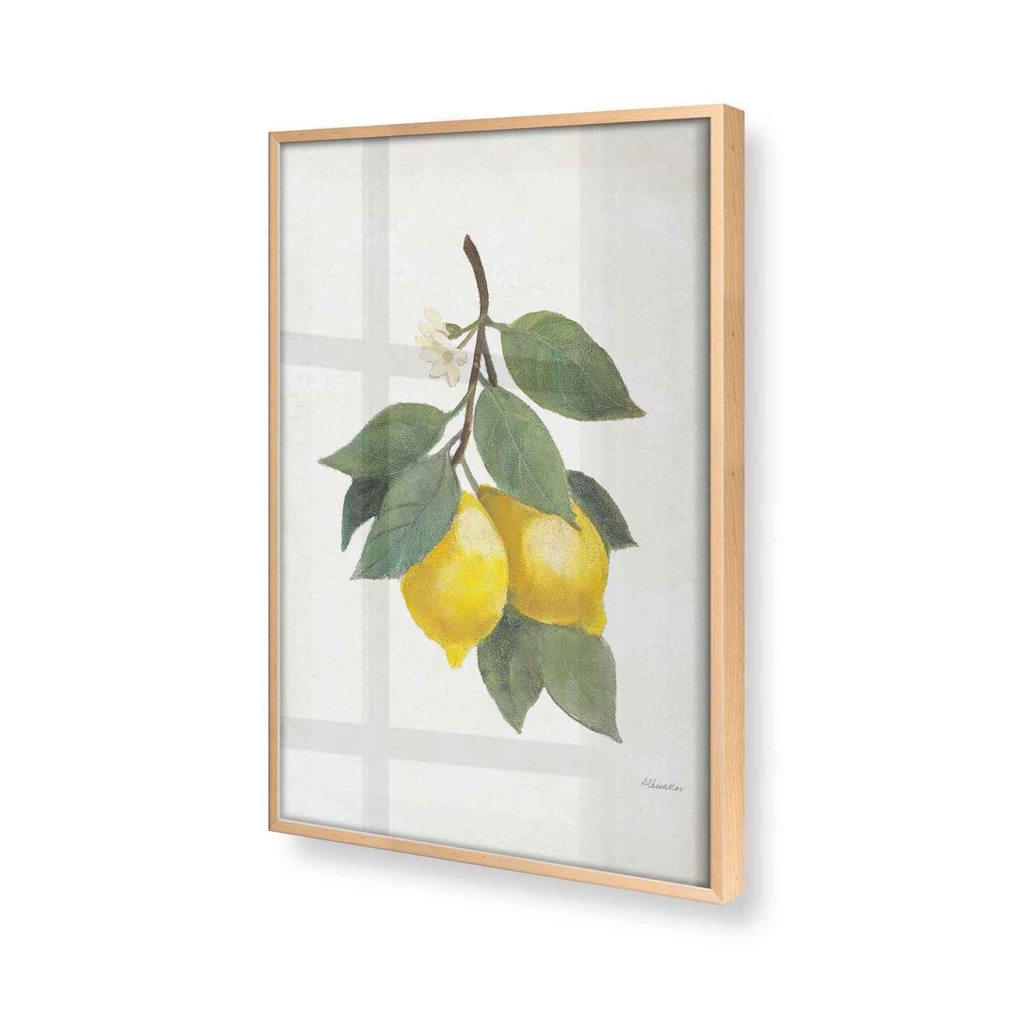 [Color:Raw Maple], Picture of art in a Raw Maple frame at an angle