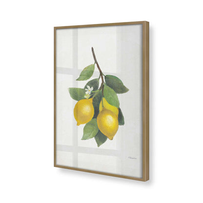 [Color:Brushed Gold], Picture of art in a Brushed Gold frame at an angle