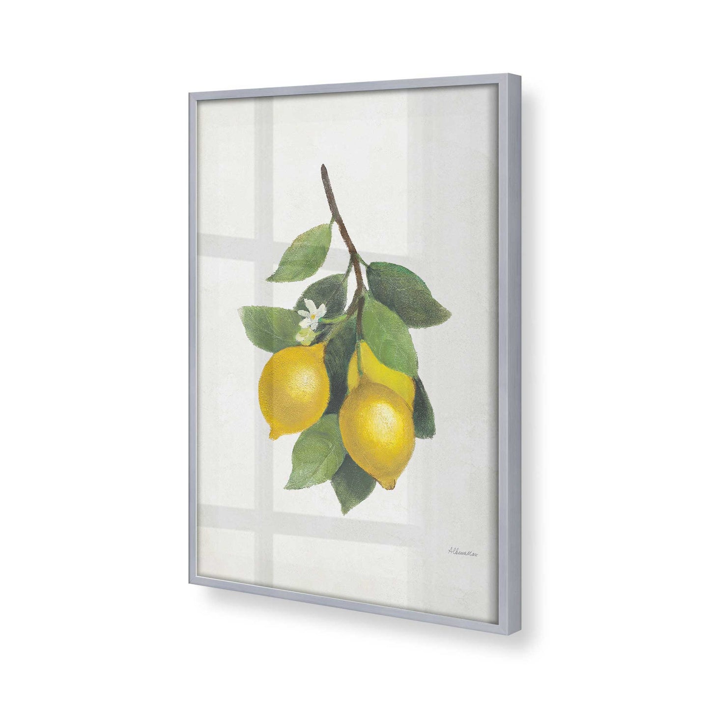 [Color:Polished Chrome], Picture of art in a Polished Chrome frame at an angle