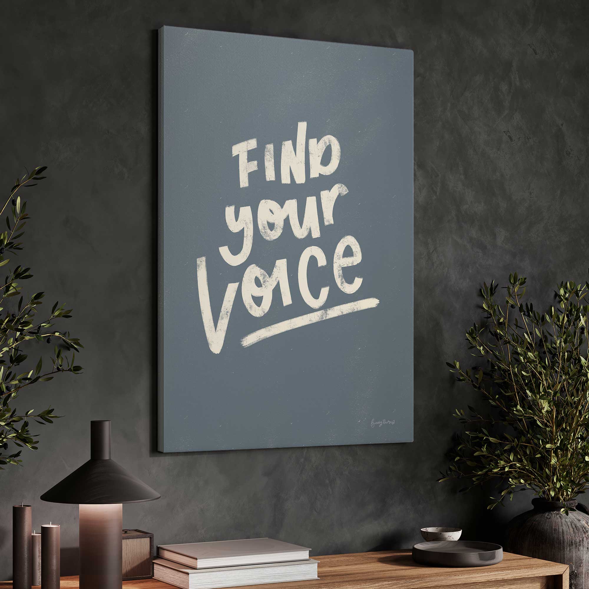 Find Your Voice Print on Canvas – Frametolia.