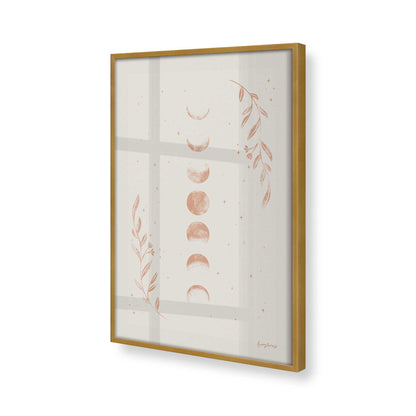 [Color:Polished Gold], Picture of art in a Polished Gold frame at an angle