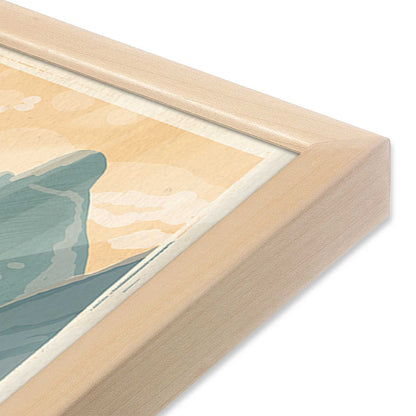 [Color:Raw Maple], Picture of art in a Raw Maple frame of the corner