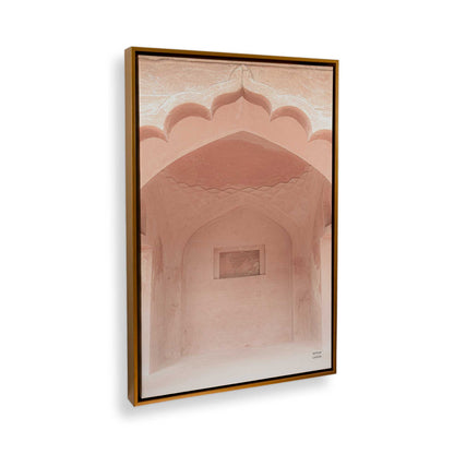 [Color:Polished Gold] Picture of art in a Polished Gold frame at an angle