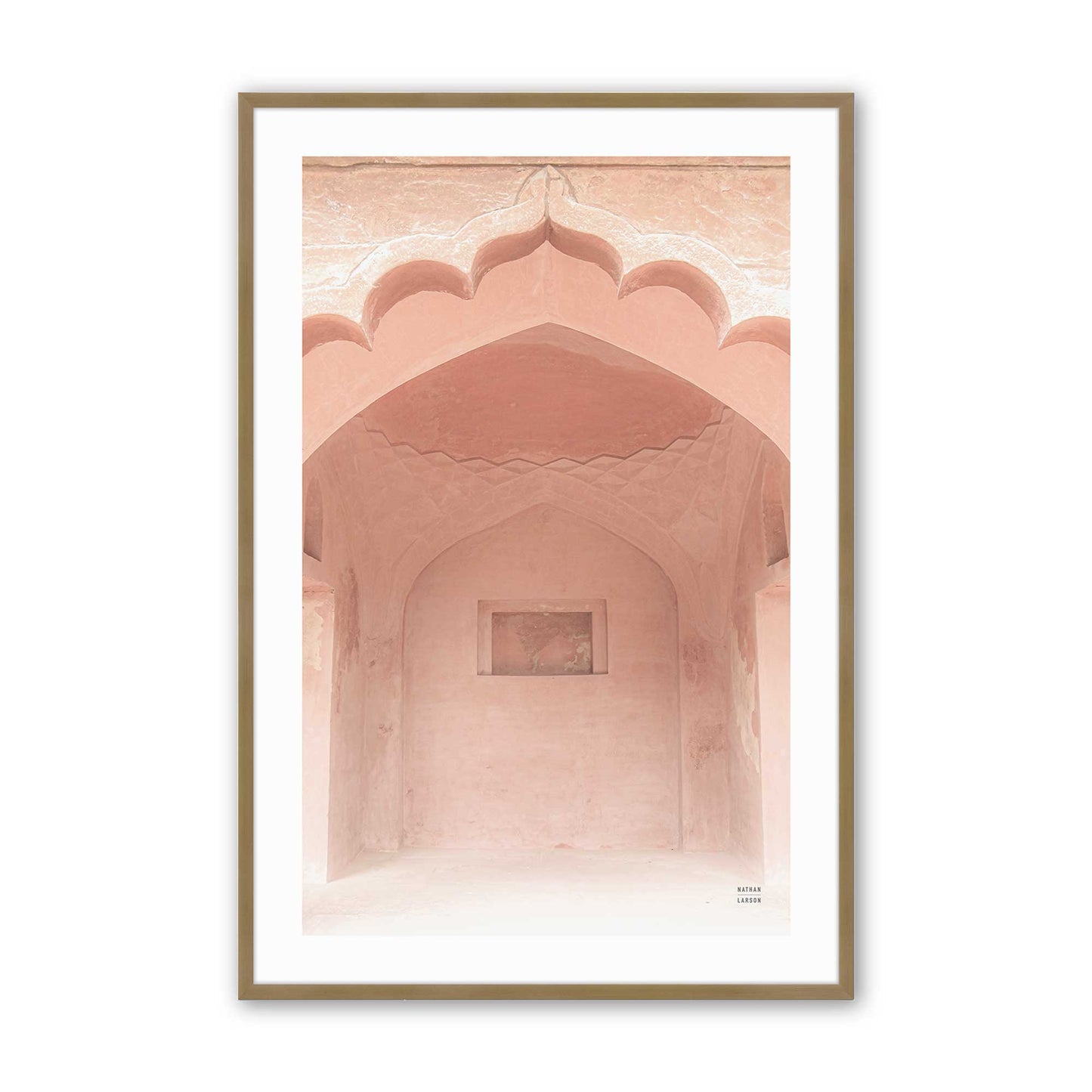 [Color:Brushed Gold], Picture of art in a Brushed Gold frame