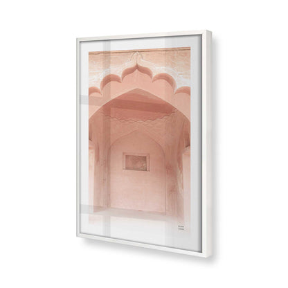 [Color:Opaque White], Picture of art in a Opaque White frame at an angle