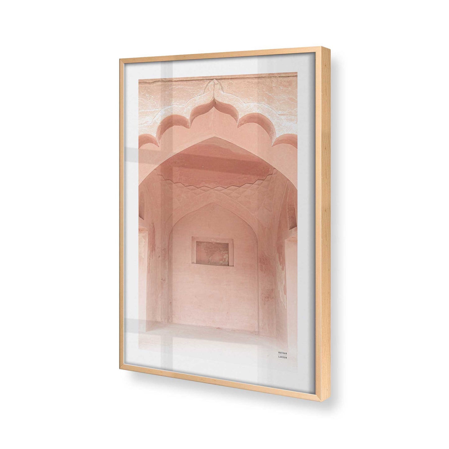 [Color:Raw Maple], Picture of art in a Raw Maple frame at an angle