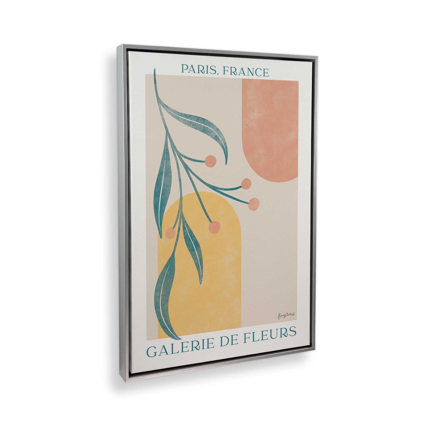 [Color:Polished Chrome], Picture of art in a Polished Chrome frame at an angle