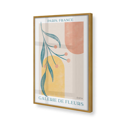 [Color:Polished Gold], Picture of art in a Polished Gold frame at an angle