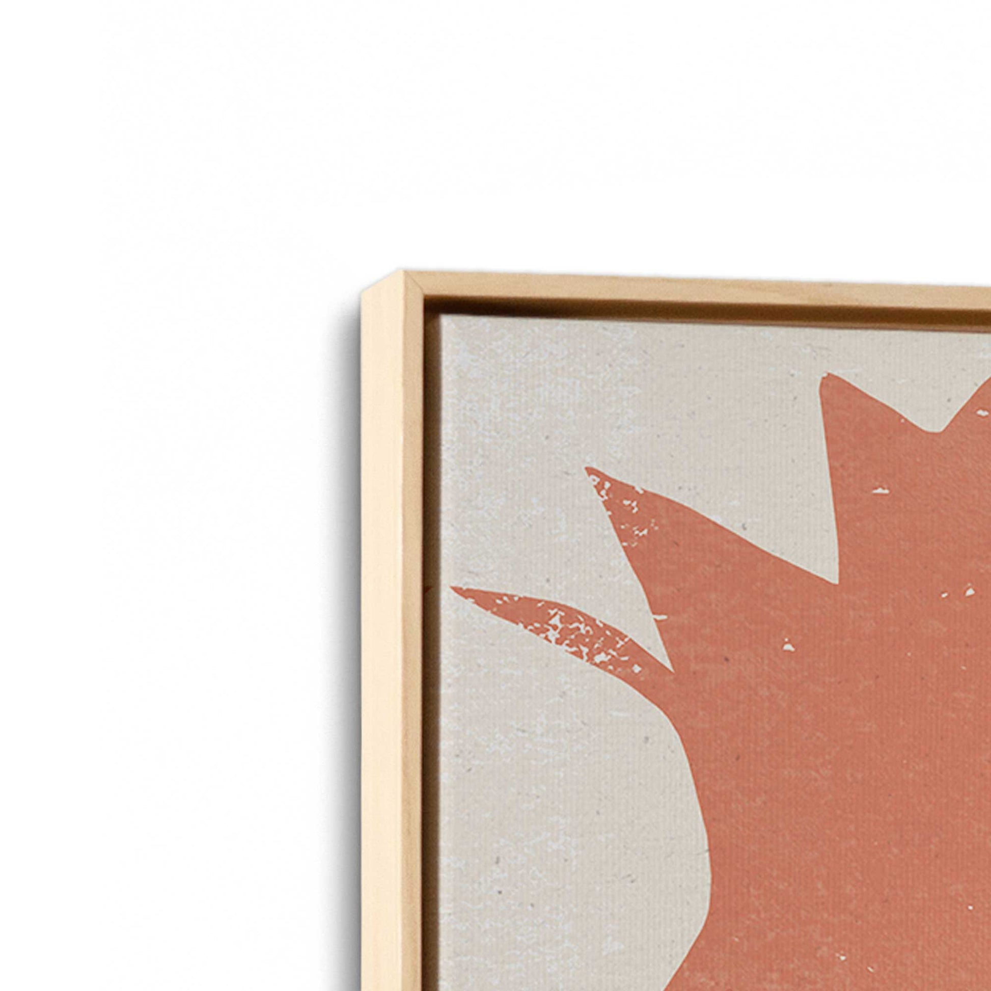 [Color:American Maple] Picture of art in a American Maple frame at an angle