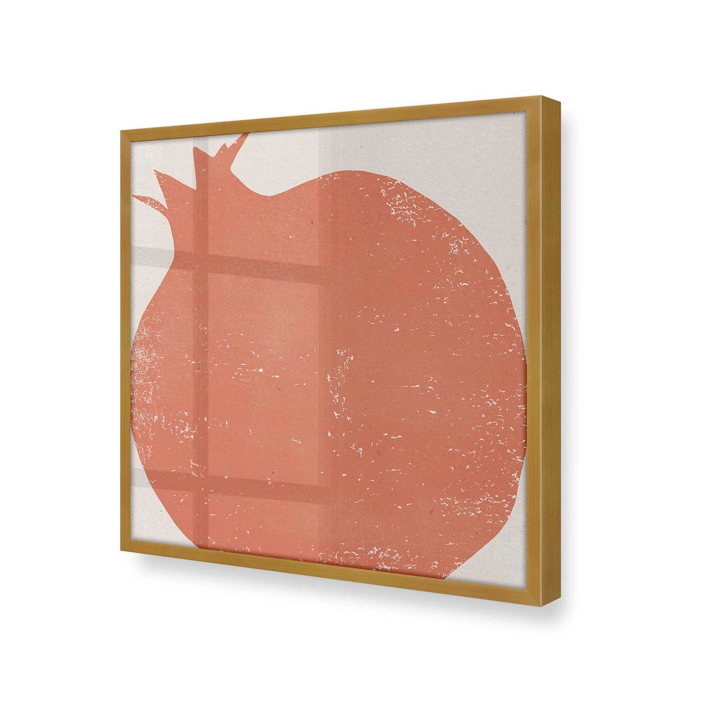 [Color:Polished Gold], Picture of art in a Polished Gold frame at an angle