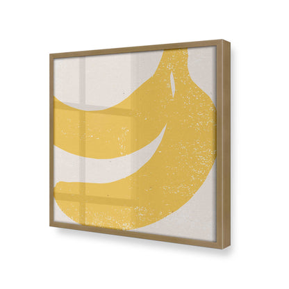 [Color:Brushed Gold], Picture of art in a Brushed Gold frame at an angle