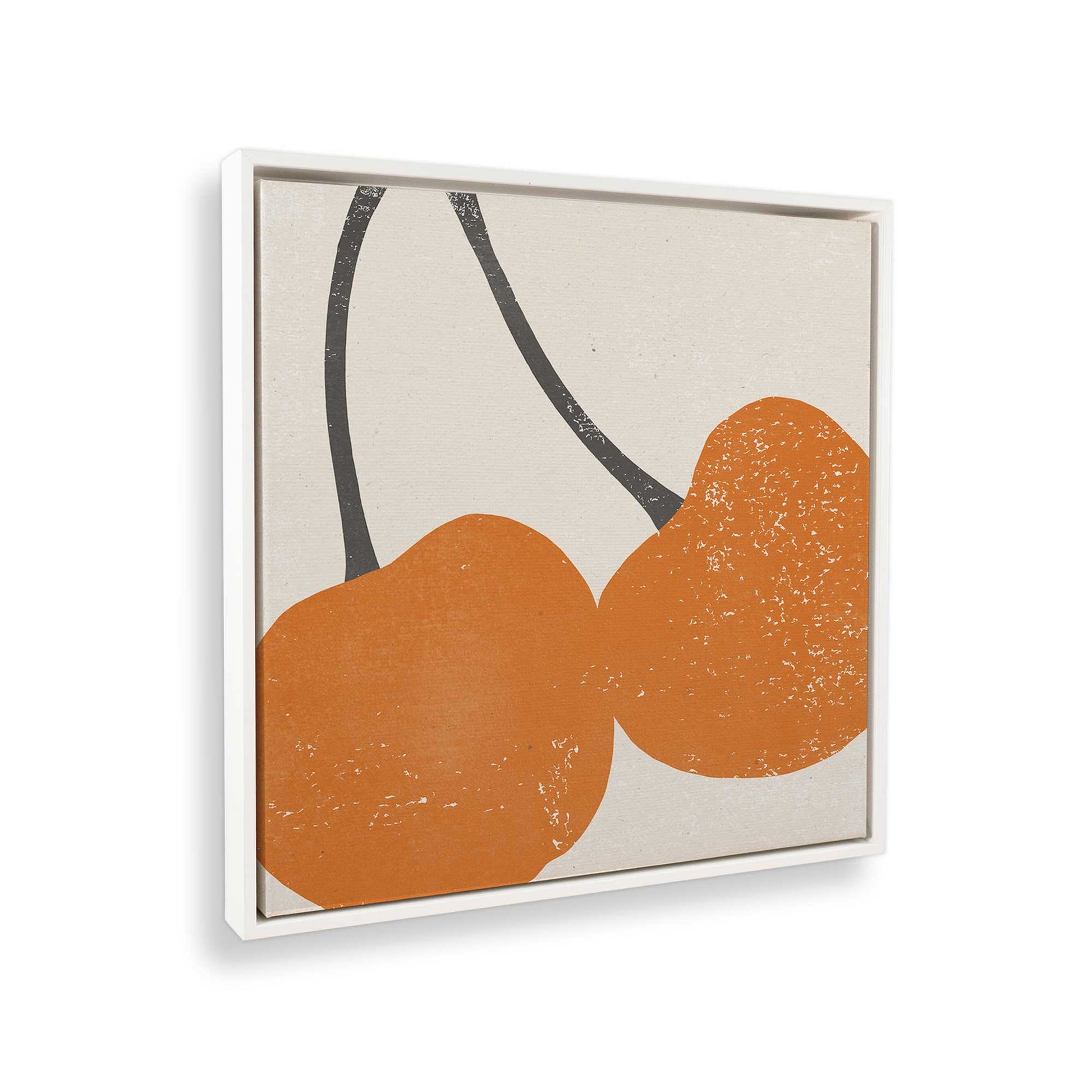 [Color:American Maple], Picture of art in a American Maple frame at an angle