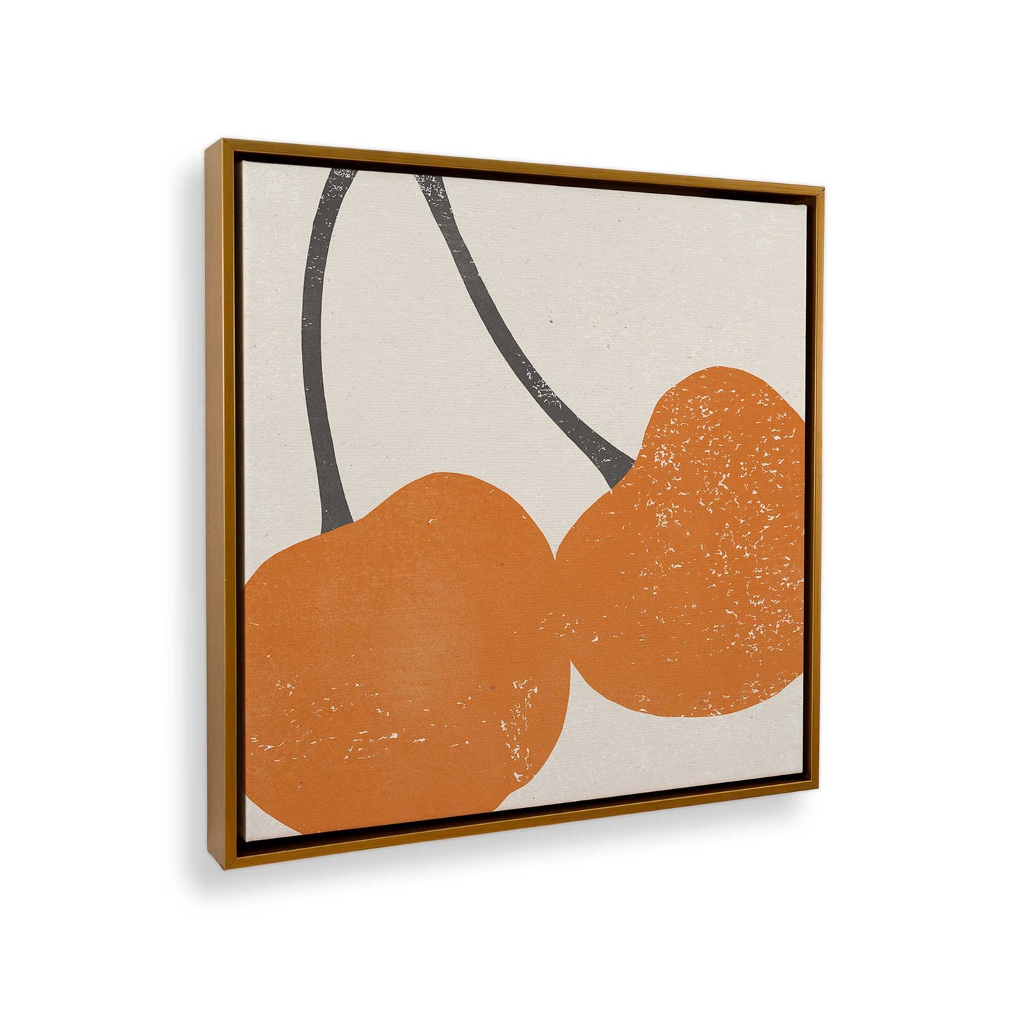 [Color:American Maple], Picture of art in a American Maple frame at an angle