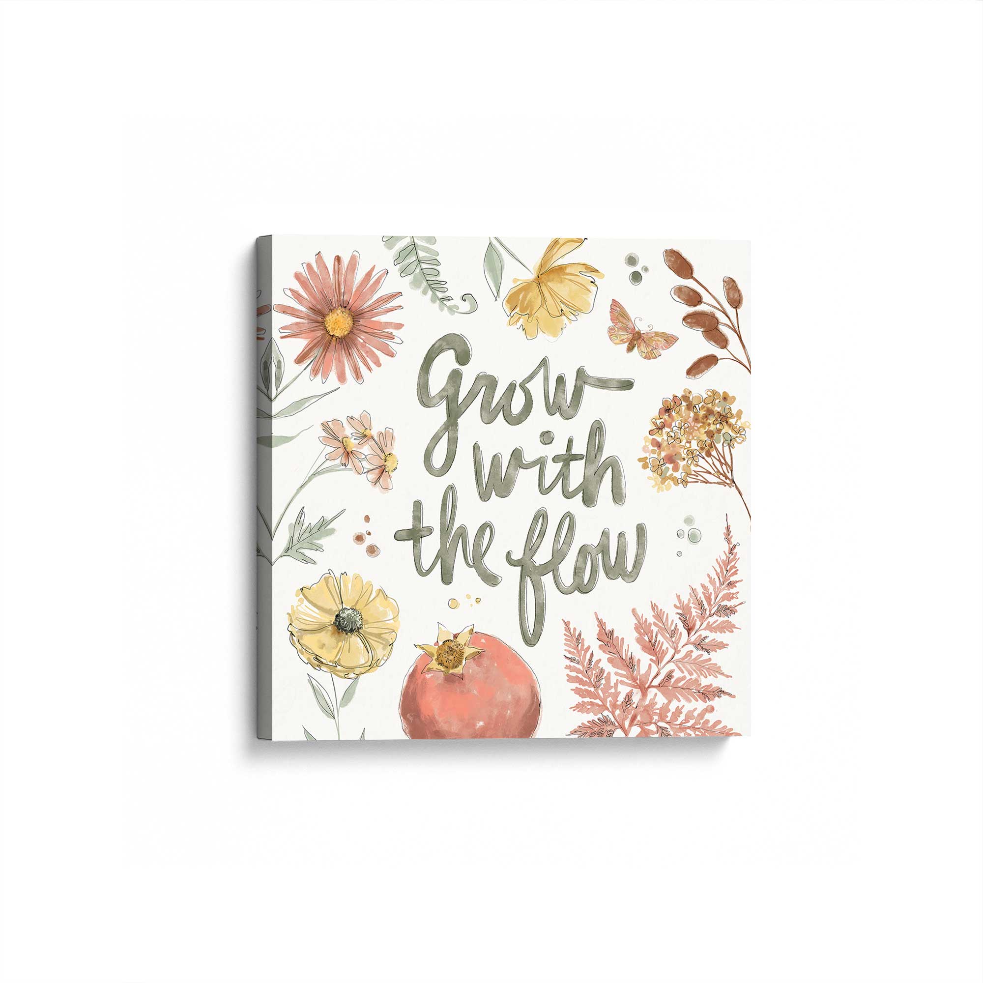 Botanical Encouragement I Print on Canvas