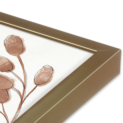 [Color:Brushed Gold], Picture of art in a Brushed Gold frame of the corner