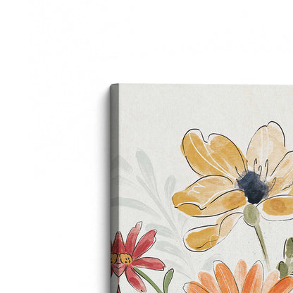 Garden Melody in Bloom Duo, Set of 2 Print on Canvas